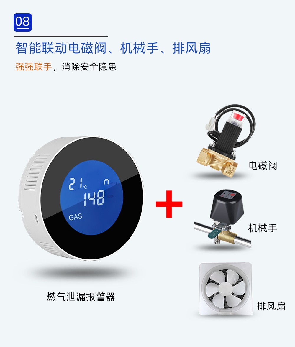 家用无线智能燃气报警器HSM1000-2