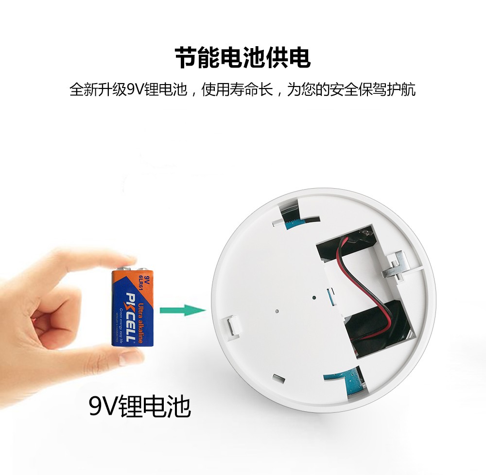 WIFI智能烟雾报警器 （型号HG-443W）