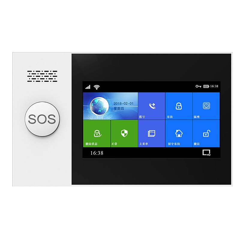 全触摸屏智能报警主机及系统 （型号HG-107）