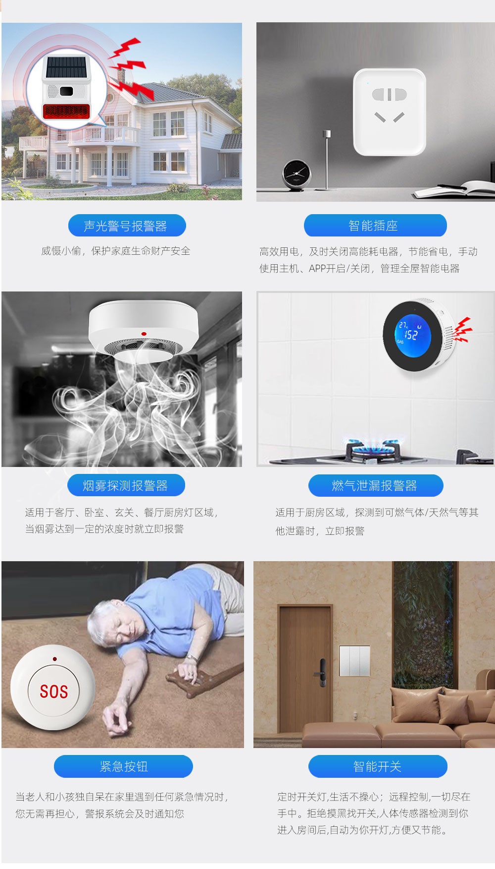 WiFi+GSM/4G报警主机 (型号HG-109)