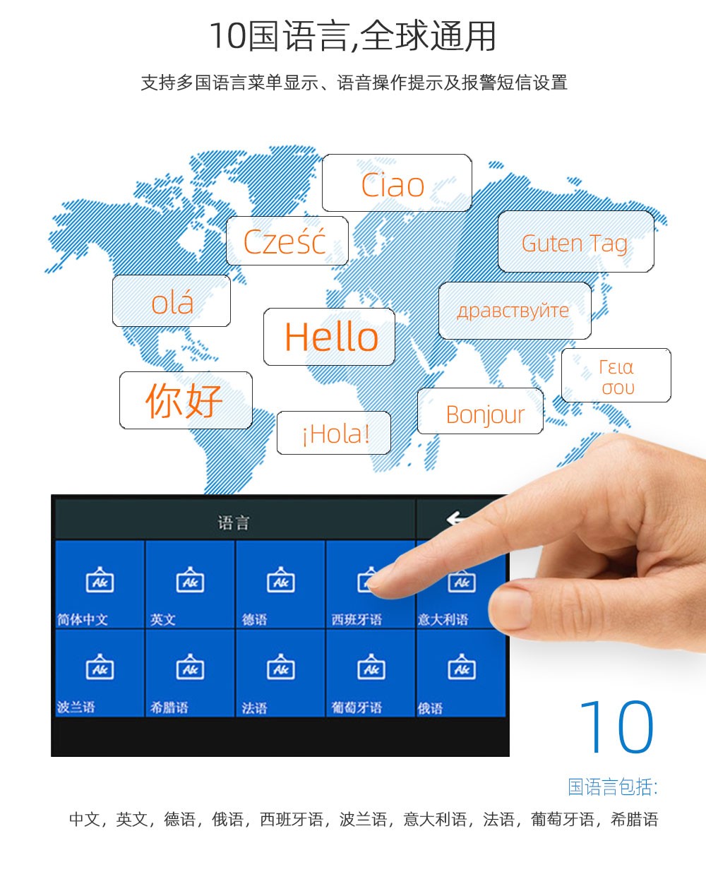 WiFi+GSM/4G报警主机 (型号HG-109)